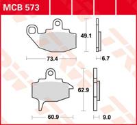 TRW Remblokken, en remschoenen voor de moto, MCB573 Allround organisch