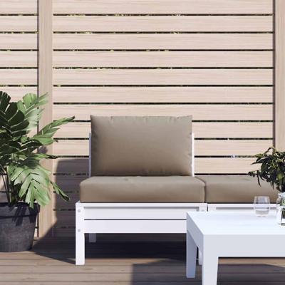 VidaXL Palletkussens 2 st oxford stof taupe