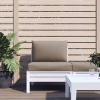 VidaXL Palletkussens 2 st oxford stof taupe