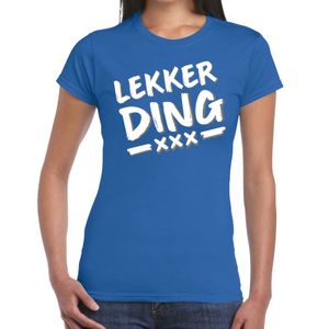 Lekker Ding fun t-shirt blauw dames