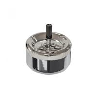 Bookwill Draaiasbak - rond - chroom - D13 cm - drukasbak - terrasasbak - stormasbak Bookwill Draaiasbak - rond - chroom - D13 cm - drukasbak - terrasasbak - stormasbak