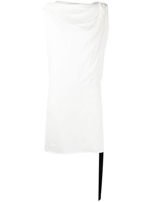 Rick Owens DRKSHDW robe courte à design drapé - Blanc