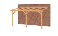 Aanbouwveranda OBLIQUE Schuin dak - 500x300 cm- Schuin dak- - YARD Outdoor