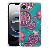 Apple iPhone 16e Hoesje - Cirkels en Vlinders TPU Antishock Apple iPhone 16e Hoesje - Cirkels en Vlinders TPU Antishock