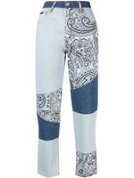 Philipp Plein pantalon à coupe droite - Bleu