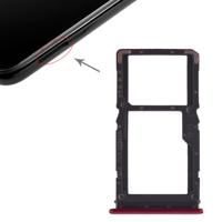 SIM-kaart lade + SIM-kaart lade/micro SD-kaart lade voor Xiaomi Redmi Note 7 (rood)