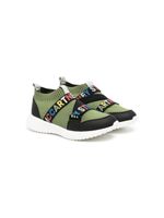 Stella McCartney Kids baskets Kids Sock à bande logo - Vert - thumbnail