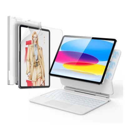 iPad 11" (A16, 2025) Rebound Magnetic Keyboard Case Paper-Feel Bundle - US Layout-White iPad 11" (A16, 2025) Rebound Magnetic Keyboard Case Paper-Feel Bundle - US Layout-White