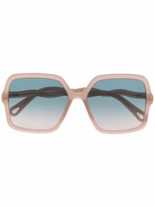 Chloé Eyewear lunettes de soleil Zelie à monture carrée - Tons neutres