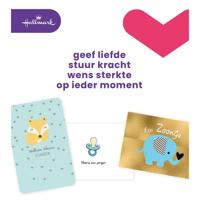 Wenskaart hallmark navulset geboorte zoon 6 stuks