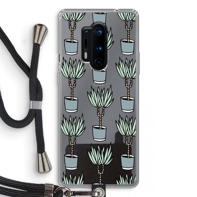 Boompje: OnePlus 8 Pro Transparant Hoesje met koord