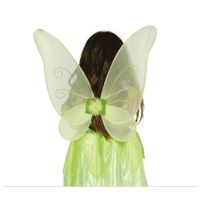 Fiestas Guirca Verkleed vleugels vlinder - groen - kinderen - Carnavalskleding/accessoires   -