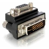 Delock 65172 DVI / VGA Adapter [1x DVI-stekker 24+5-polig - 1x VGA-bus] Zwart
