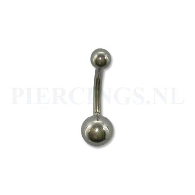 Navelpiercing met knik 8 mm