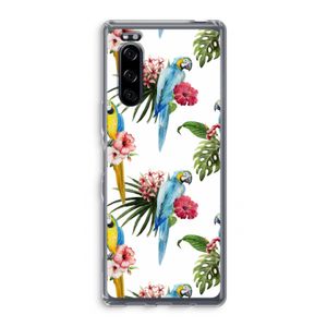 Kleurrijke papegaaien: Sony Xperia 5 Transparant Hoesje