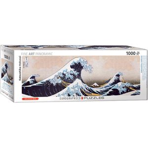 Eurographics puzzel Great Wave of Kanagawa - Katsushika Hokusai Panorama - 1000 stukjes