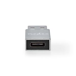 Nedis CCTB60925AL tussenstuk voor kabels USB A USB C Zilver