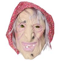 Latex masker oude vrouw verkleed accessoire - Heksen masker - Griezelmasker - Halloween/Sara masker Latex masker oude vrouw verkleed accessoire - Heksen masker - Griezelmasker - Halloween/Sara masker