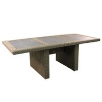 Dining tafel 220x100cm Wicker HM02 Kobo - stof 239 incl 3x inlay - OWN