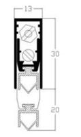 Luvema valdorpel TO20 met rubber lang 1130mm