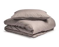 Primaviera Deluxe Egyptisch Katoen Uni Dekbedovertrek Taupe 135 x 200/260 cm