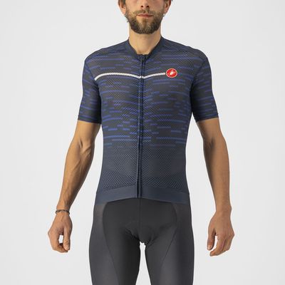 Castelli Insider spinning shirt korte mouw blauw heren XL