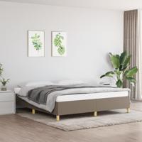Boxspring bed stof taupe 180x200 cm