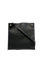 Valentino Garavani sacoche à logo embossé - Noir