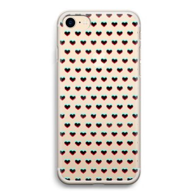 Hartjes: iPhone 7 Transparant Hoesje