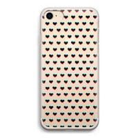 Hartjes: iPhone 7 Transparant Hoesje