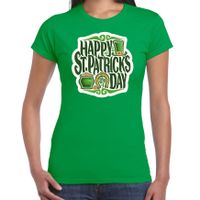Happy St. Patricks day / St. Patricks day t-shirt / kostuum groen dames - thumbnail