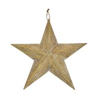 Ster metaal met hanger 78.5x75x9cm goud Ster metaal met hanger 78.5x75x9cm goud