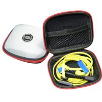 KZ Data Wire Lader Koptelefoon draagbare EVA Logo Receiving hoesje Arrange Package(zilver)