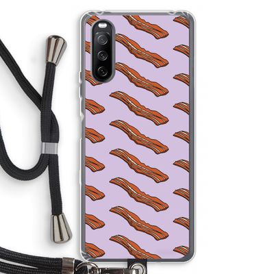 Bacon to my eggs #2: Sony Sony Xperia 10 III Transparant Hoesje met koord