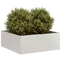 VidaXL Plantenbak 80x80x30 cm roestvrij staal