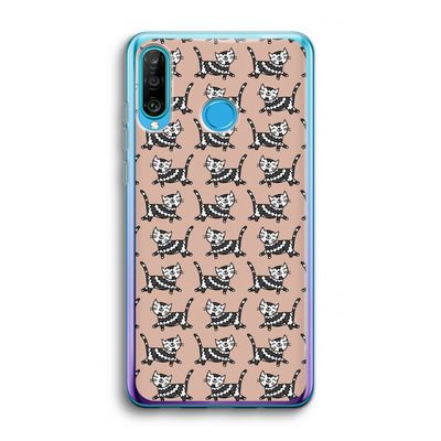 Zwarte poes: Huawei P30 Lite Transparant Hoesje