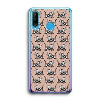Zwarte poes: Huawei P30 Lite Transparant Hoesje