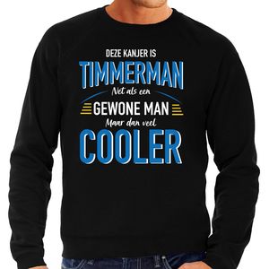 Deze kanjer is Timmerman cadeau sweater zwart voor heren