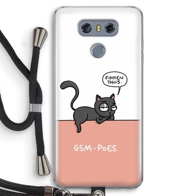GSM poes: LG G6 Transparant Hoesje met koord