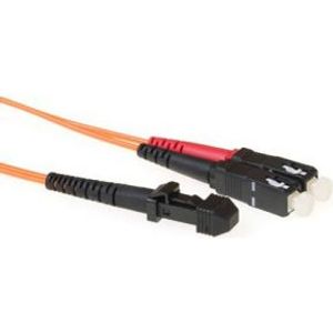 ACT 2 meter LSZH Singlemode 9/125 OS2 glasvezel patchkabel duplex met SC/APC connectoren