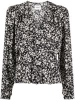 MARANT ÉTOILE blouse Eddy à fleurs - Noir