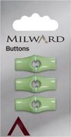 Milward Langwerpige Knoop Groen 25mm (3 stuks)