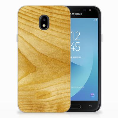 Samsung Galaxy J3 2017 | Bumper Hoesje | Licht Hout