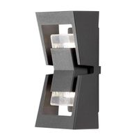 Wandlamp Potenza flush twinspot antraciet 30cm