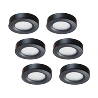 LED-opbouwspot set 6 stuks Adria zwart 3W dimbaar