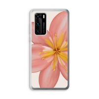 Pink Ellila Flower: Huawei P40 Transparant Hoesje