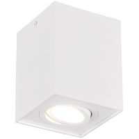 LED Plafondspot - Trion Bisqy - GU10 Fitting - 1-lichts - Vierkant - Mat Wit - Aluminium - thumbnail