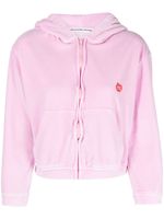 Alexander Wang hoodie zippé à logo - Rose