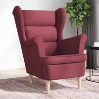 Fauteuil 74x84x100 cm stof wijnrood