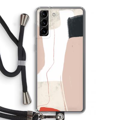 Lava: Samsung Galaxy S21 Plus Transparant Hoesje met koord
